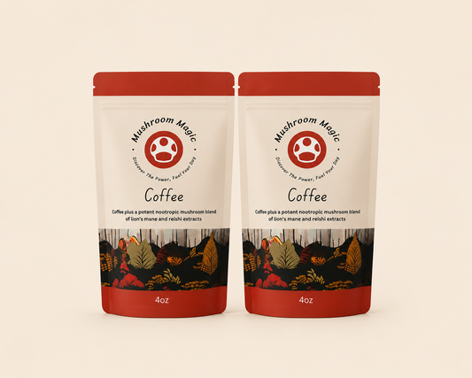 Mushroom Magic Mushroom Coffee – Twin Pack (2 × 120g / 240g Total)