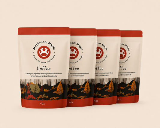 Mushroom Magic Mushroom Coffee – Value Pack (4 × 120g / 480g Total)