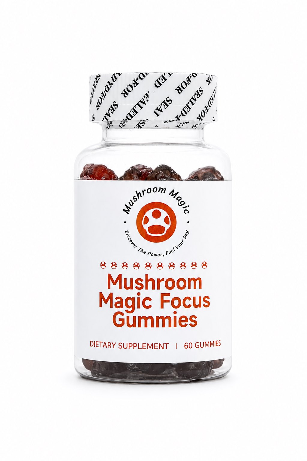 Mushroom Magic Focus Gummies bottle