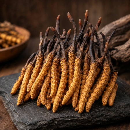 Cordyceps mushroom (Ophiocordyceps sinensis)